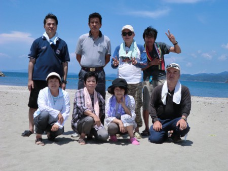 第６回準備委員会（潮干狩り）　'12.07.28