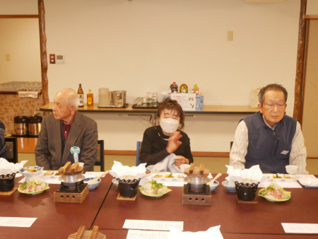 開会前の大六野先生・室屋・山口
