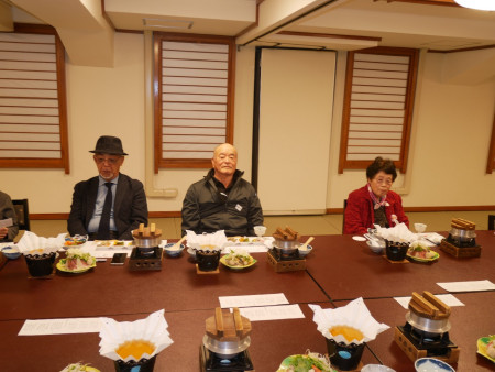 開会前の長野・加治屋・長野先生